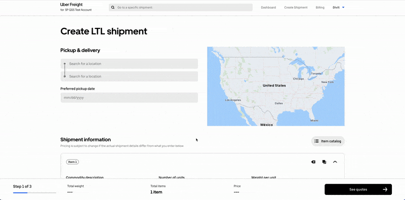 SP-LTL-Item-Store (2) screen grab of shipping software