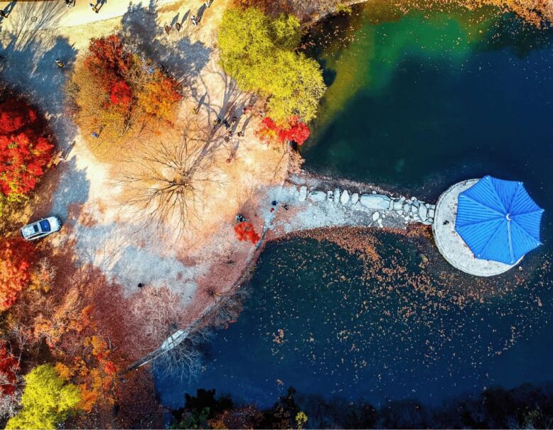 sustainability_colors 1 drone view of lake