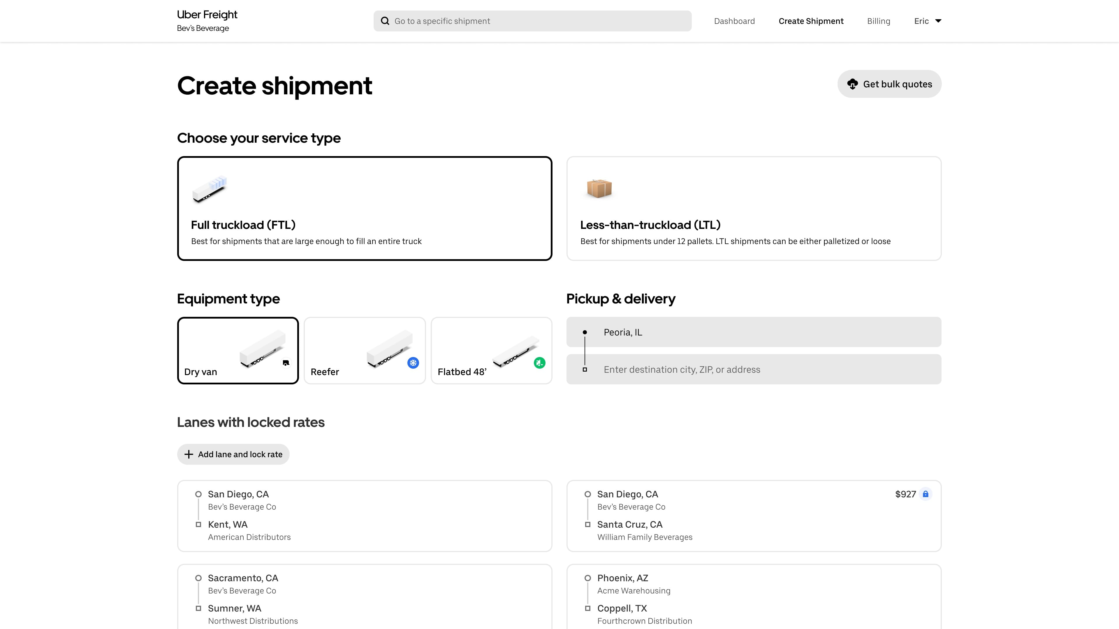 Shipper-Transportation- screen grab of shipping software