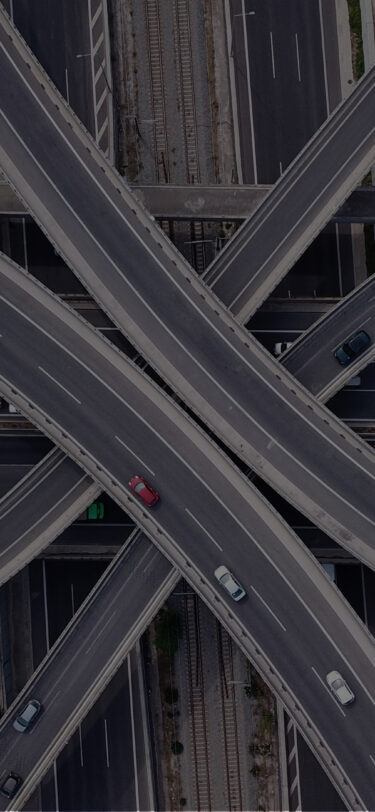 Ariel view of freeways